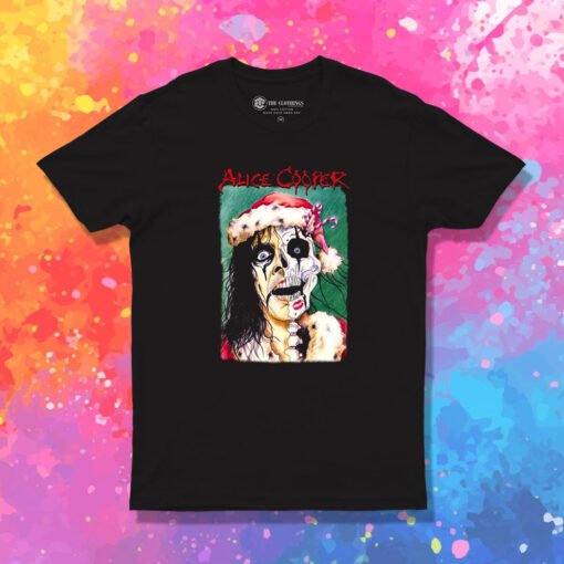 Alice Cooper Xmas Card T Shirt