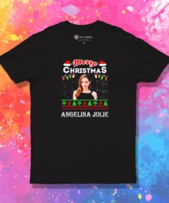 Angelina Jolie Merry Christmas T Shirt