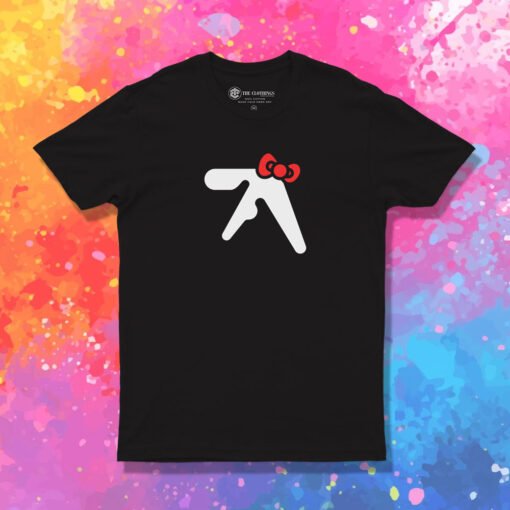 Aphex Twin Hello Kitty Logo Parody T Shirt