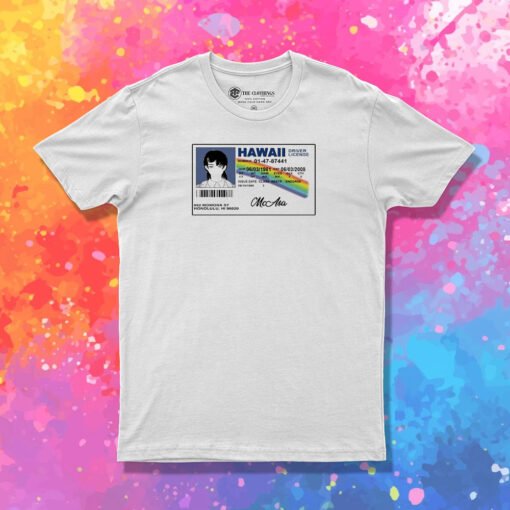 Asa Mitaka Hawaii Driver License T Shirt