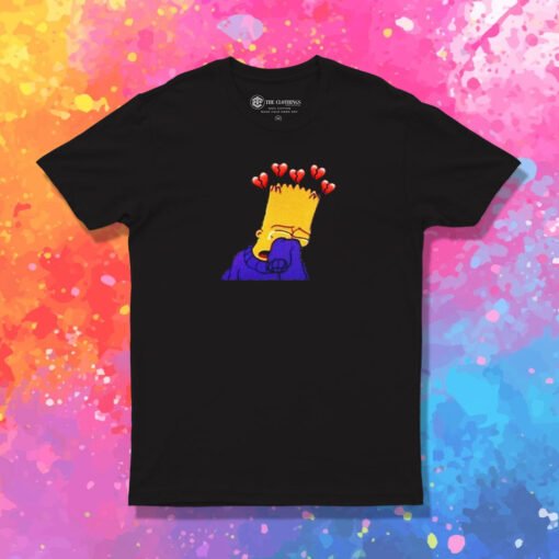 Bart Simpson Sad T Shirt