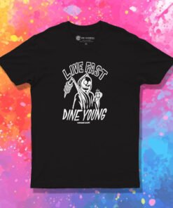 Blink 182 Mark Hoppus Live Fast Dine Young T Shirt