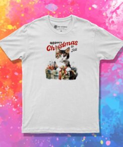 Cat Meow Christmas To All T Shirt