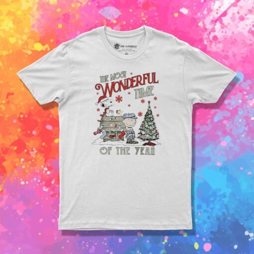 Charlie And The Snoopy Christmas T Shirt