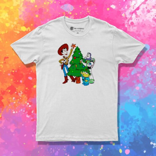 Christmas Toy Story Woody And Buzz Lightyear Movie T Shirt