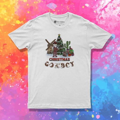 Cowboy Christmas Graphic T Shirt