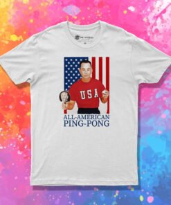 Forrest Gump American Flag All American Ping Pong T Shirt