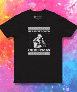 FreshRags Harambe Loved Christmas Ugly T Shirt