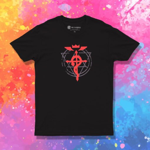 Fullmetal Alchemist Brotherhood Flamel Cross T Shirt