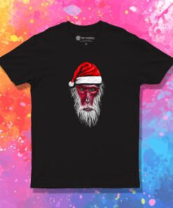 Funny Christmas Gifts For Friends Monkey King Santa T Shirt