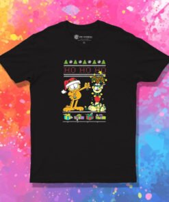 Garfield And Odie Christmas Hohoho T Shirt