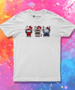 Gundam Hello Kitty Anime Robot Graphic T Shirt