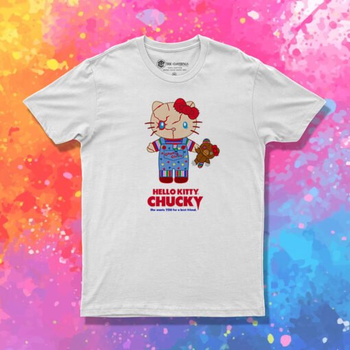 Hello Kitty Chucky Horror Movie T Shirt