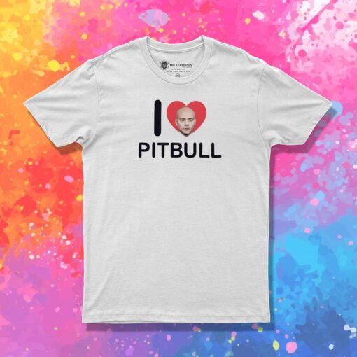 I Heart Pitbull Tour T Shirt