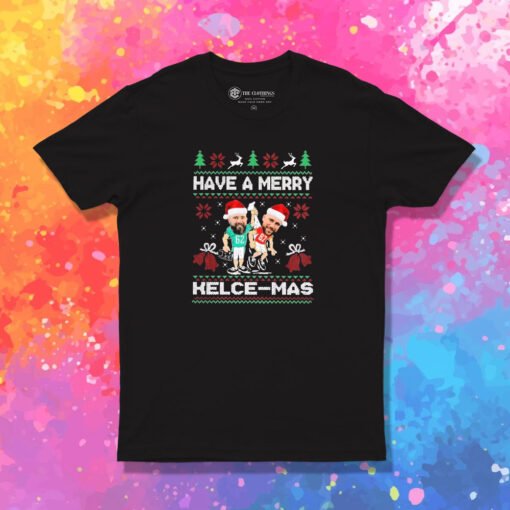 Jason Kelce And Travis Kelce Merry Christmas Ugly T Shirt