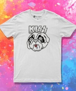 Kiss Pugs Dog Parody T Shirt