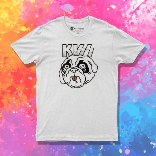 Kiss Pugs Dog Parody T Shirt