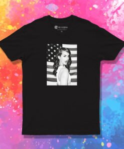 Lana Del Rey American Flag T Shirt