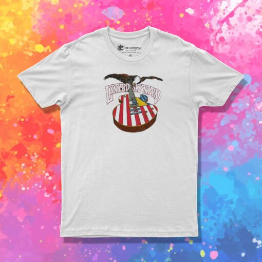 Lynyrd Skynyrd American Flag Guitar & Eagle Vintage T Shirt