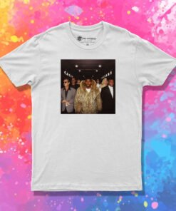 Magic Johnson And His Celebrity Crew Walking Into The Playoffs T Shirt