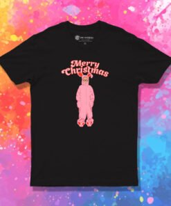 Merry Christmas Ralphie Pink Bunny T Shirt