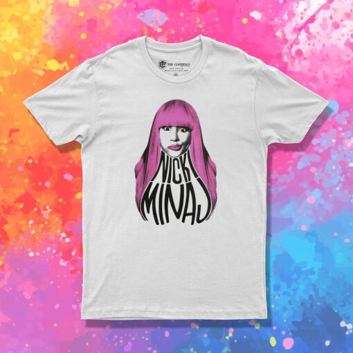 Nicki Minaj Pink Hair Slim T Shirt