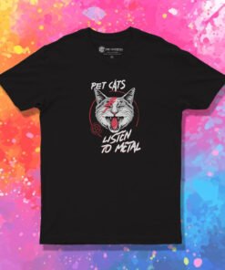 Pet Cats Listen To Metal T Shirt