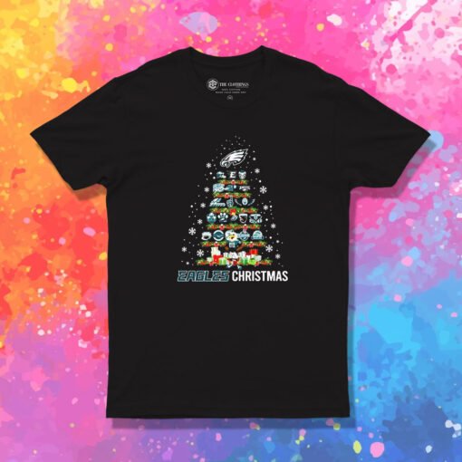 Philadelphia Eagles Christmas Eagles Tree T Shirt