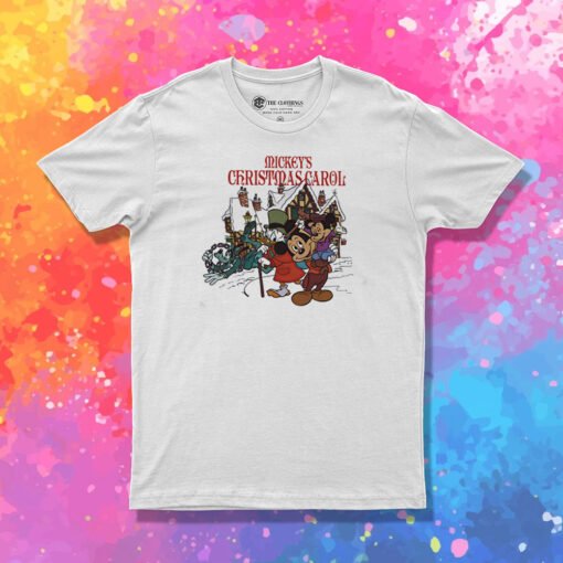 Retro Mickey's Christmas Carol T Shirt