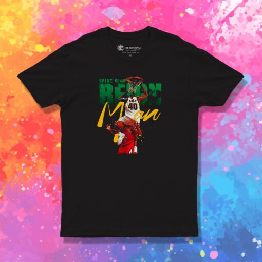 Retro Supersonics Shawn Kemp Dunk T Shirt