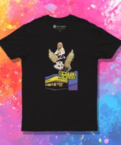 Riding A Winged Possum Over Waffle House Retro T Shirt