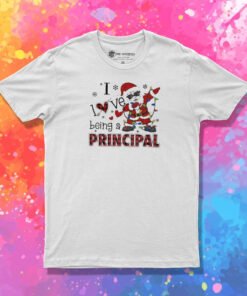 Santa Claus I Love being A Principal Christmas 2023 T Shirt