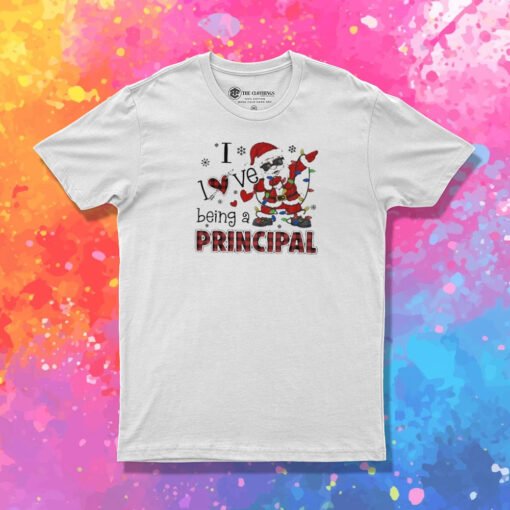 Santa Claus I Love being A Principal Christmas 2023 T Shirt