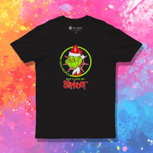 Santa Grinch I Hate People Slipknot Merry Christmas T Shirt