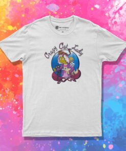 Simpsons Crazy Cat Lady T Shirt