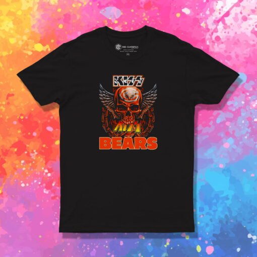 Skull Wings Kiss Chicago Bears 2023 T Shirt