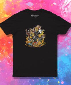 Slayer Cartoon Flames T Shirt