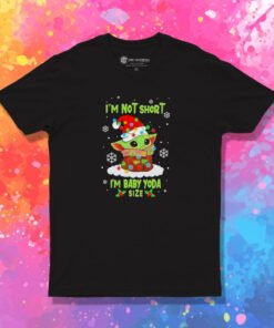 Star Wars Baby Yoda I'm Not Short Santa Hat Christmas T Shirt