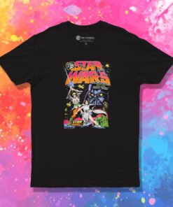 Star Wars Star Duel Luke And Leia Comic Book Cover Graphic T Shirt