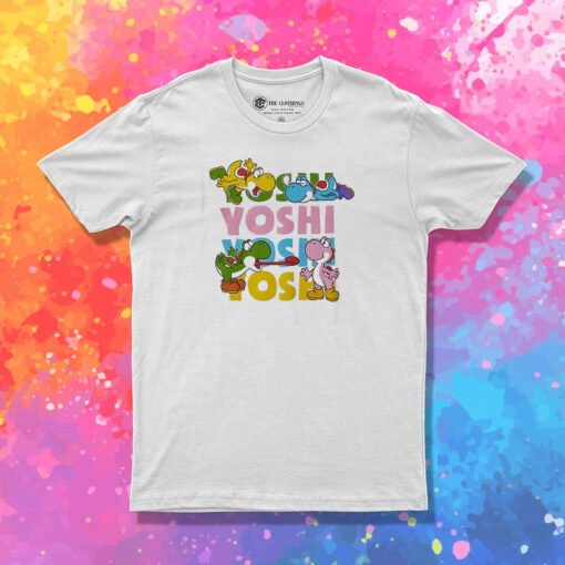 Super Mario Yoshi Multicolor T Shirt