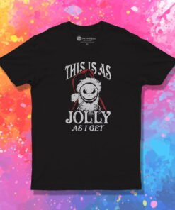 The Nightmare Before Christmas This Is As Jolly As I Get Santa Jack T Shirt