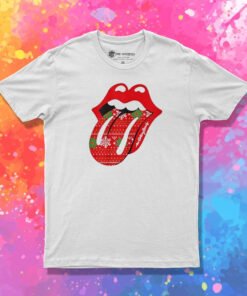 The Rolling Stones Christmas Tongue T Shirt