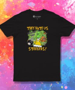 They Hate Us Because They Anus Pittsburgh Steelers Grinch Christmas T Shirt