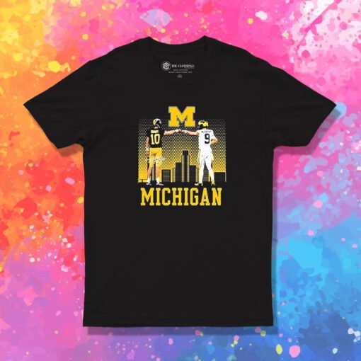 Tom Brady And JJ McCarthy Legends Michigan Wolverines Football T Shirt