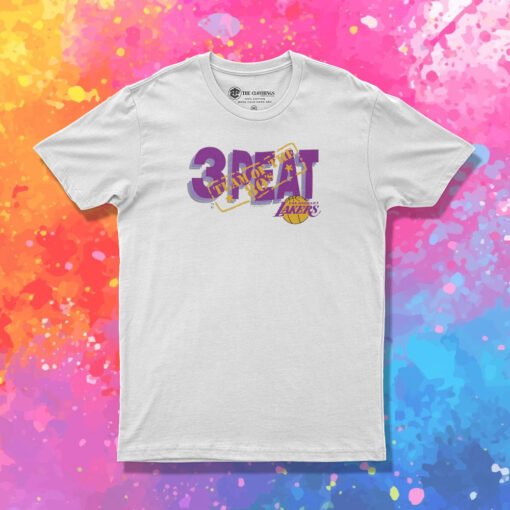 Vintage 1989 Los Angeles Lakers 3 Peat Team Of The T Shirt