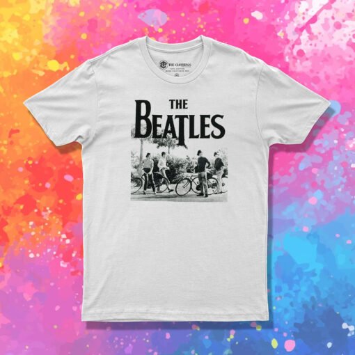 Vintage Beatles Palms Band Photo Heather T Shirt