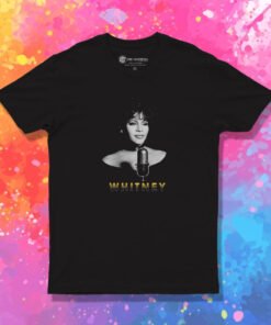 Whitney Houston Black & White Photo T Shirt