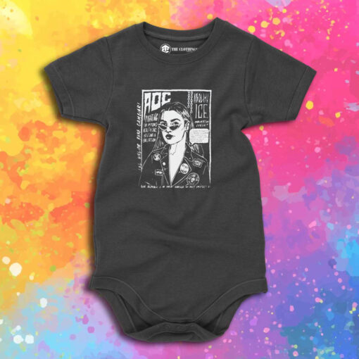 AOC The Right to Fight Zine Baby Onesie 1.jpeg