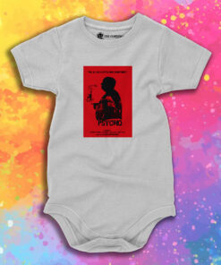 Alfred Hitchcocks Psycho Movie Poster Baby Onesie 1.jpeg