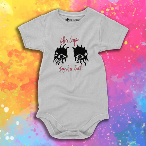 Alice Cooper Love It To Death Eyes Baby Onesie 1.jpeg